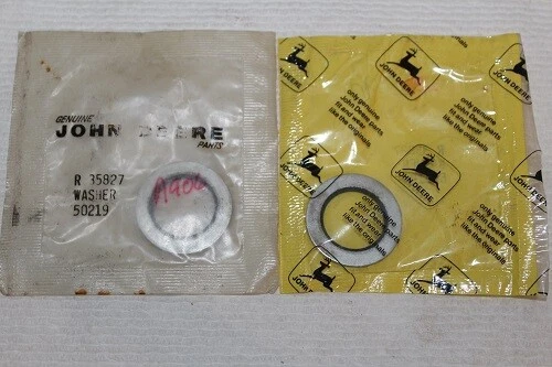 2 nuevas arandelas de sellado antiguas John Deere R35827 conector de bomba de aceite hidráulico  Foto 1 de 1