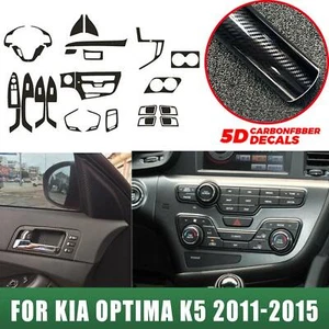 Interior Center Console Carbon Fiber Sticker Decals For Kia K5 Optima 2011-2015 - Picture 1 of 11