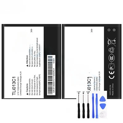 For TracFone Alcatel My Flip Myflip A405DL Replacement Battery TLi013C1 Tools - Image 1 of 4