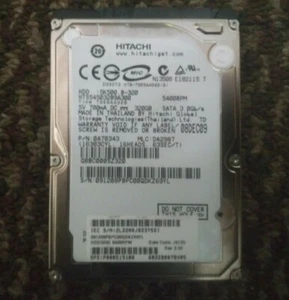 Unidad de disco duro portátil Hitachi 320 GB HTS545032B9A300 2,5 pulgadas - Imagen 1 de 2
