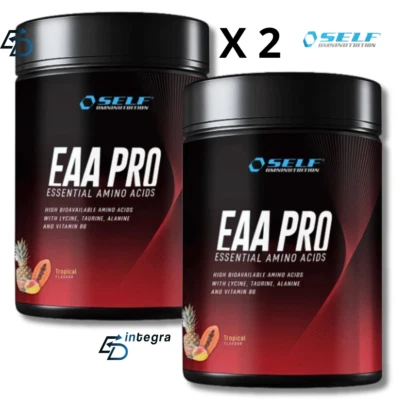 SELF OMNINUTRITION - EAA Pro 400g x 2 = 800g Aminoacidi Essenziali con Taurina