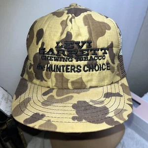 Vintage Cap Levi Garrett, Chewing Tobacco The Hunters Choice, SnapStrap - Picture 1 of 10