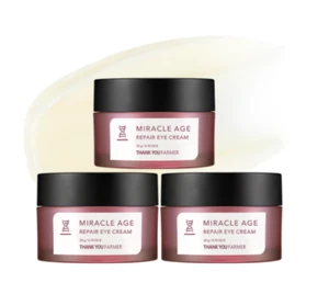 Thank You Farmer Miracle Age Repair Eye Cream 20g x 3pcs Firming Wrinkle Care - Picture 1 of 8