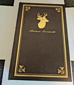 Teddy Roosevelt Spec. Ed Leather/Gilt HUNTING TRIPS OF A RANCHMAN Cattle Plains - Bild 1 von 6
