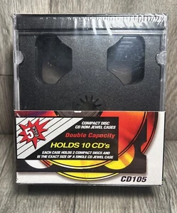 CD Jewel Cases 5 Stück doppelte Kapazität neu im Paket fasst 1999 90er - Bild 1 von 9