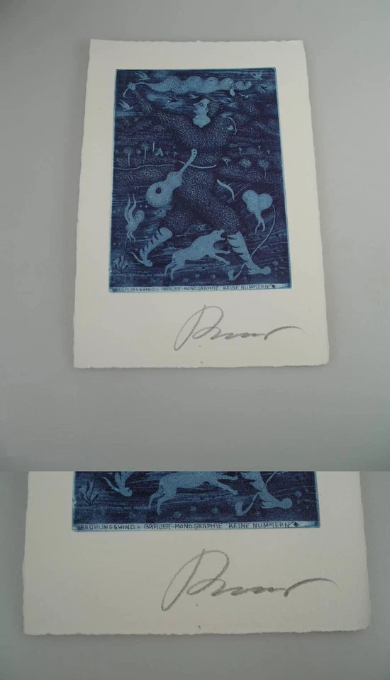 Arik Brauer Wien orig. Farbradierung signiert  - Bild 1 von 1