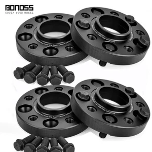 BONOSS 4pc 25mm 5x120 CB74.1 For BMW 525i E39 2005+ Wheel Spacer + M12x1.5 Bolts - Picture 1 of 19