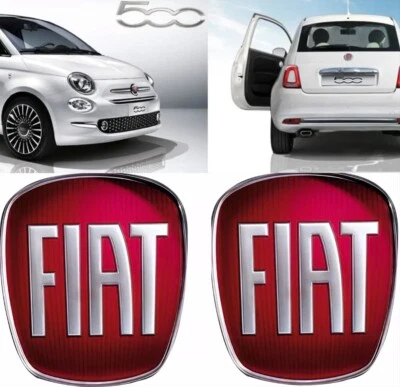 3M Stemma Logo fiat ADESIVO , Anteriore E Posteriore Per Fregi Auto Fiat 500