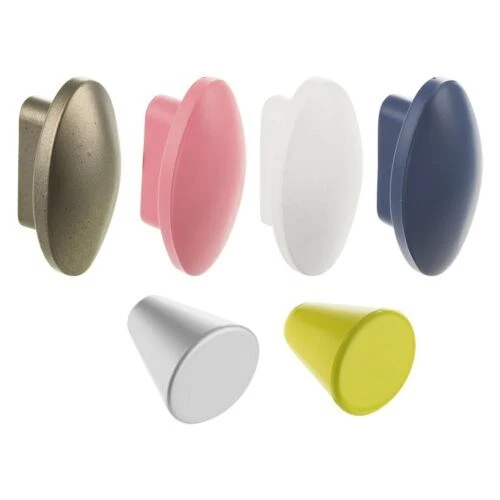 Plastic Door Knobs Handles Drawer Cupboard Pull Furniture Cabinet Small Colour - Image 1 of 1