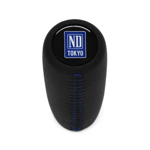 MAZDA 3 5 6 WEIGHTED BLUE STITCH SHIFT KNOB MX3 MX5 MIATA MX6 RX7 RX8 CX7 323F - Picture 1 of 6