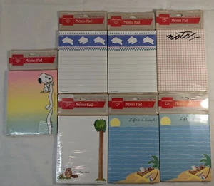 Vintage Hallmark Ambassodor Memo Pads Lot Of Seven NIP - Picture 1 of 2
