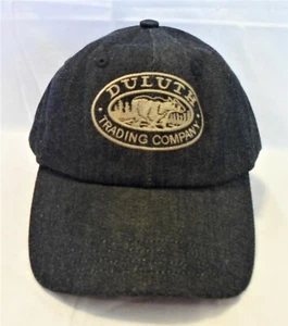 Duluth Trading Company Hat Sz. M/L Strapback BEAR Patch Blue Denim Blend NWOT - Picture 1 of 7