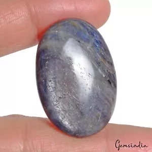 Certified 103.40 Ct Natural Untreated Blue Sapphire Oval Cabochon Loose Gemstone - Picture 1 of 6