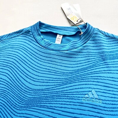 $95 NWT ADIDAS Men's UPF 50 Golf UV Sun Protection Polo Long Sleeve Tee Shirt S - Image 1 of 4