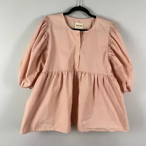 Rudy Jude Day Bluse Gr. XXL rosa Puffärmel Bio Baumwolle - Bild 1 von 12
