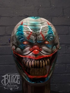 Matrix StreetFX Pro Custom Airbrushed Killer Clownhelm, Bandit Simpson Stil - Bild 1 von 4