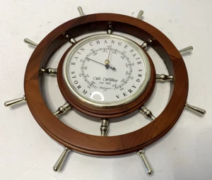 Ships Wheel Design Barometer, New - Picture 1 of 6