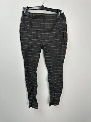 Worthington Black Plaid Mid Rise Pull On Skinny Trousers Pants Wmns Sz 6P Petite - Image 1 of 4