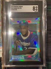 1997 Bowman Chrome Refractor Adrian Beltre  SGC 8