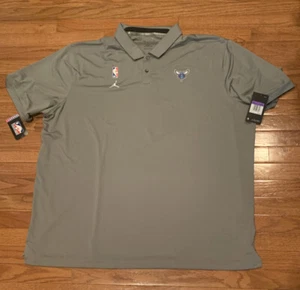 Men's Charlotte Hornets Nike Jordan Statement Performance Polo NWT 3XLT Tall - Picture 1 of 1