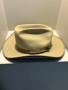 Vintage 1970s Stetson 3X Beaver Hat W/ Grosgrain Ribbon Band & Brim - Picture 1 of 13