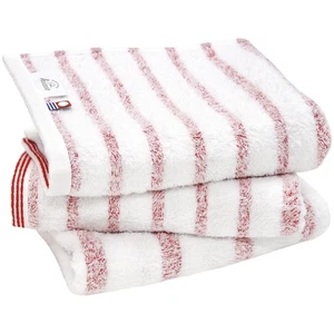 Imabari Face Towels Set of 3 , Soft, Quick Dry, 100% Cotton, Japan JP (Red) - Picture 1 of 9
