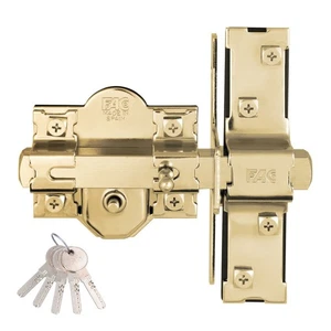 Cerrojo de seguridad Fac 946-rp/80 UVE Anti-Bumping Dorado Acero 50 mm - Imagen 1 de 1