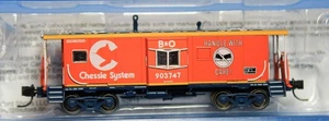 N Scale - BLUFORD SHOPS 44310 BALTIMORE & OHIO Int. Ph. 4 Bay Window Caboose - Picture 1 of 4