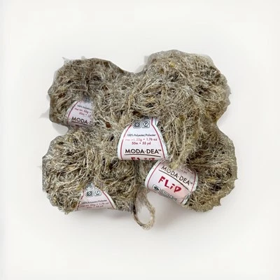 Moda Dea “FLIP“ Yarn #2817 Mohave 50g 55 yards Eyelash Style Lot Of 5 - Image 1 of 4