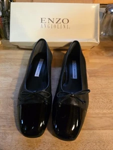 Vintage Enzo Angiolini Damen-Slipper 9,5 M schwarz Y-Duffin4 Leder - Bild 1 von 10
