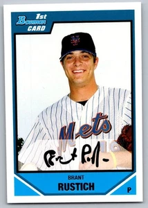 2007 Bowman Draft Picks & Prospects Brant Rustich New York Mets #BDPP27 - Picture 1 of 2