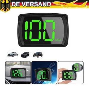Fahrradcomputer GPS Tacho wiederaufladbar USB Universal Auto HUD KM/H Display - Bild 1 von 12