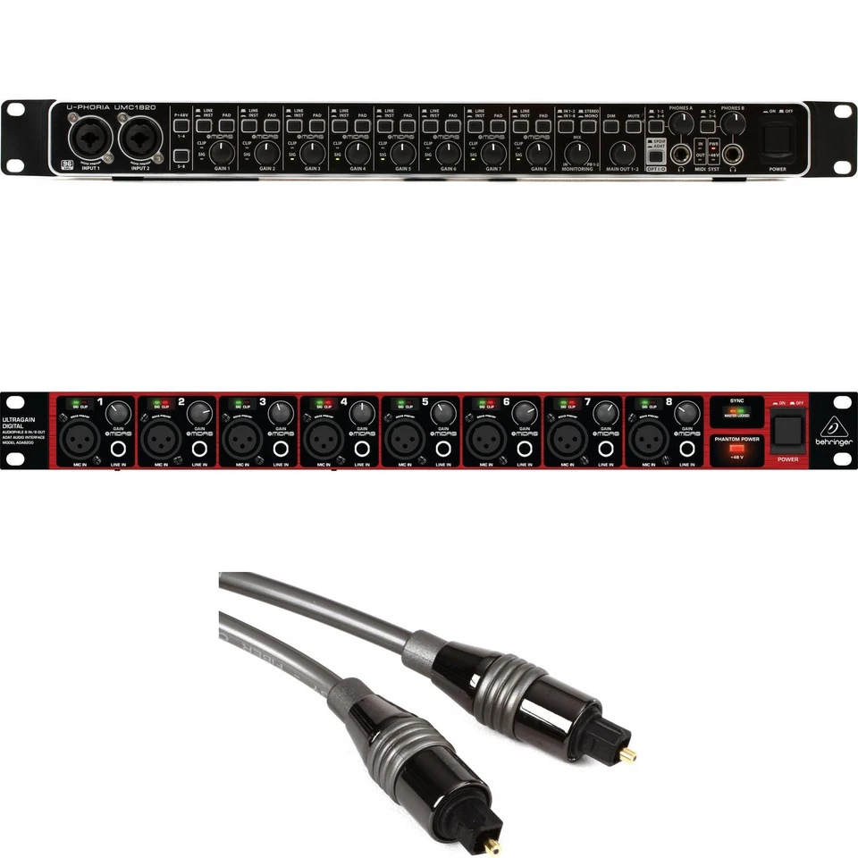 Behringer U-Phoria UMC1820 USB Audio Interface and Preamp Expansion Bundle - Image 1 of 1