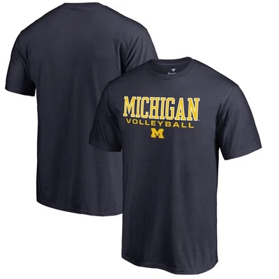 Men's Navy Michigan Wolverines Team Unity Volleyball T-Shirt - Image 1 of 3