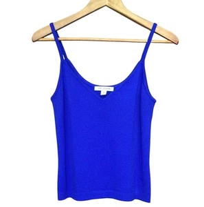 Camiseta sin mangas St John para mujer azul cobalto Santana tejida cami talla M - Imagen 1 de 7