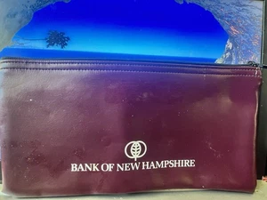 Vintage Bank of New Hampshire Pfandtasche. Altes Logo - Bild 1 von 1