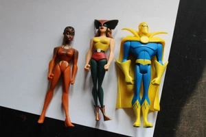 JUSTICE LEAGUE UNLIMITED DC SUPER HEROES HAWKGIRL/DR FATE/VIXEN Figures - Picture 1 of 6