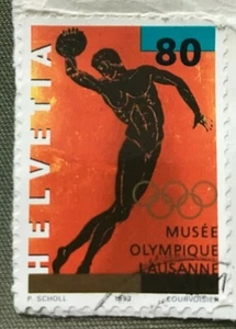 Switzerland stamps - Discus-thrower, Ancient Greek Amphora 80c 1993 Sg:CH 1263 - Picture 1 of 1