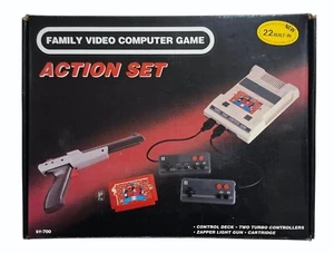 JUEGO DE ACCIÓN DE VIDEOJUEGO FAMILIAR VINTAGE CONSOLA FAMICLONE NUEVO EN CAJA RARO - Imagen 1 de 19