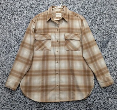 Franela Abercrombie Fitch Suave AF Gran Tamaño Talla M Novio Swiftie Boho Cuadros Foto 1 de 4