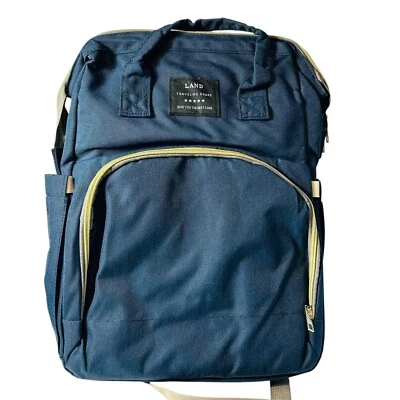 Land Traveling Share Multi Function Diaper Bag Blue Portable Baby Bassinet - Image 1 of 4