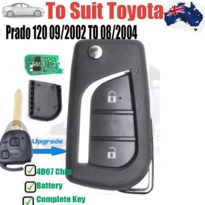 UpgradedComplete Remote Key Fob Suits Toyota Prado 120 2002- 2004 60120 4D67 - Picture 1 of 4