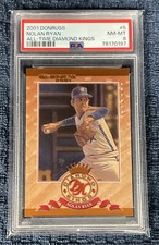 2001 Donruss Nolan Ryan All-Time Diamond Kings 1303/2500 #5 PSA 8 NM-MT
