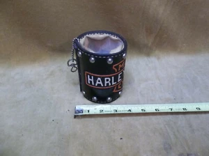 Harley Davidson Insulated Can Holder With Key Chain - Picture 1 of 5