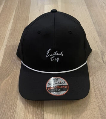 NWT Eastside Golf Black Snapback | 7054 The Wingman 6-Panel Performance Rope Cap - Image 1 of 4