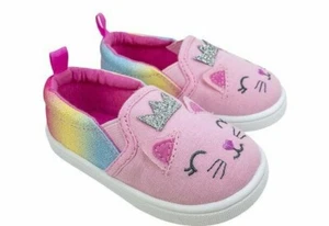 Zapato sin cordones Wonder Nation Infant Girl 3D Cat Critter, talla 2 - Imagen 1 de 5