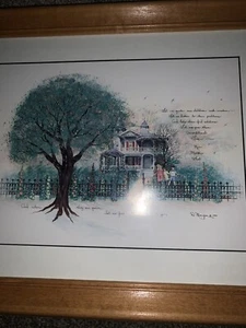 D. Morgan Print "Let Us Guide Our Children" Framed 13.5” X 10.5” - Picture 1 of 4