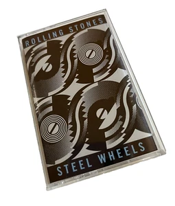 ROLLING STONES STEEL WHEELS CLASSIC ROCK CASSETTE 1989 - Picture 1 of 5