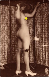 Art Nouveau Era Risque Nude Photo Flapper Woman 1910s - Picture 1 of 4