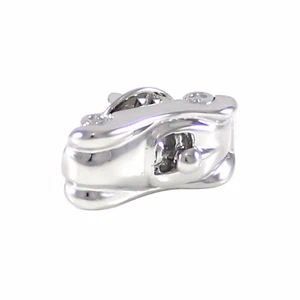 New Novelty Silver Tone Racing Sports Car Lapel Pin 1374 - Picture 1 of 4